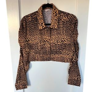 Normaillot Leopard Cropped Jacket